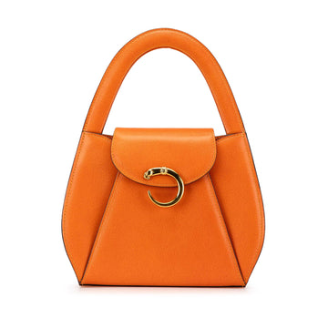 Leather Panthere Handbag